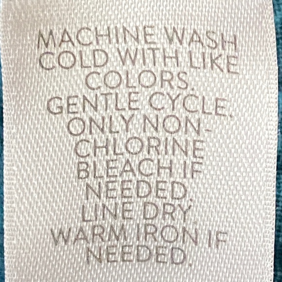 J.Jill Gauze Textured Cotton Light‎weight Button Down Shirt in Teal Blue Sz XL - Picture 9 of 13